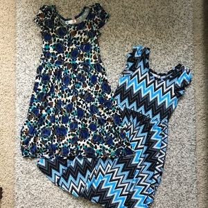 LuLaRoe DotDotSmile dresses sz 7